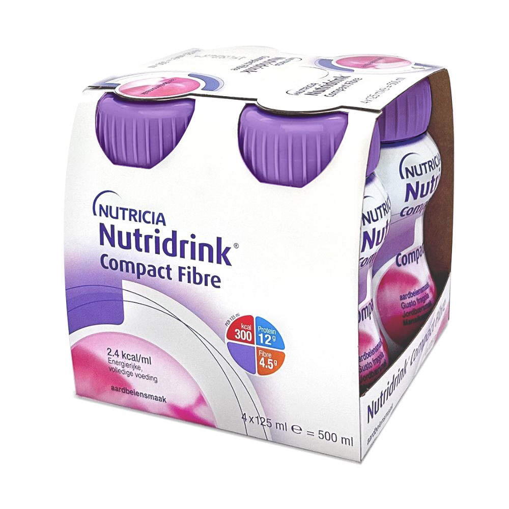 Нутрідрінк Компакт з харчовими волокнами зі смаком полуниці / Nutridrink Compact Fibre Strawberry flavour