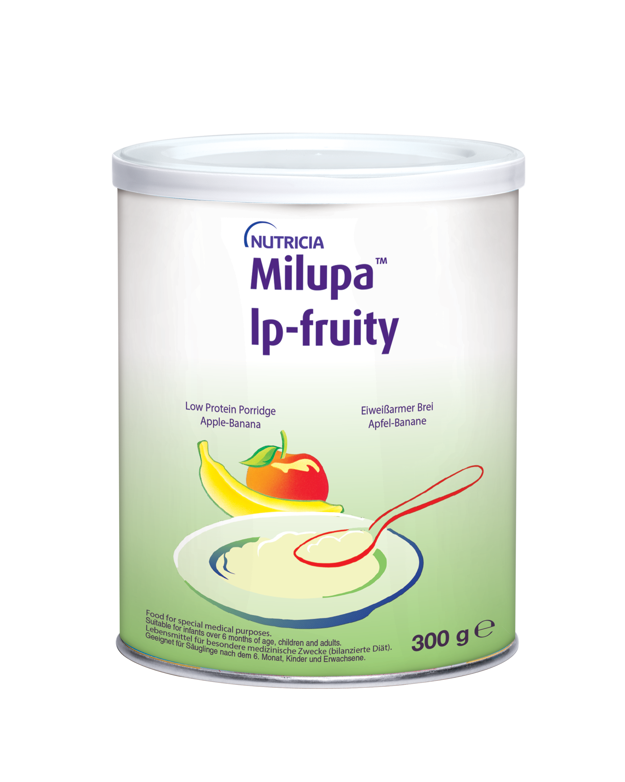 Мілупа Каша яблучно-бананова з низьким вмістом білка / Milupa Low Protein Porridge Apple-Banana